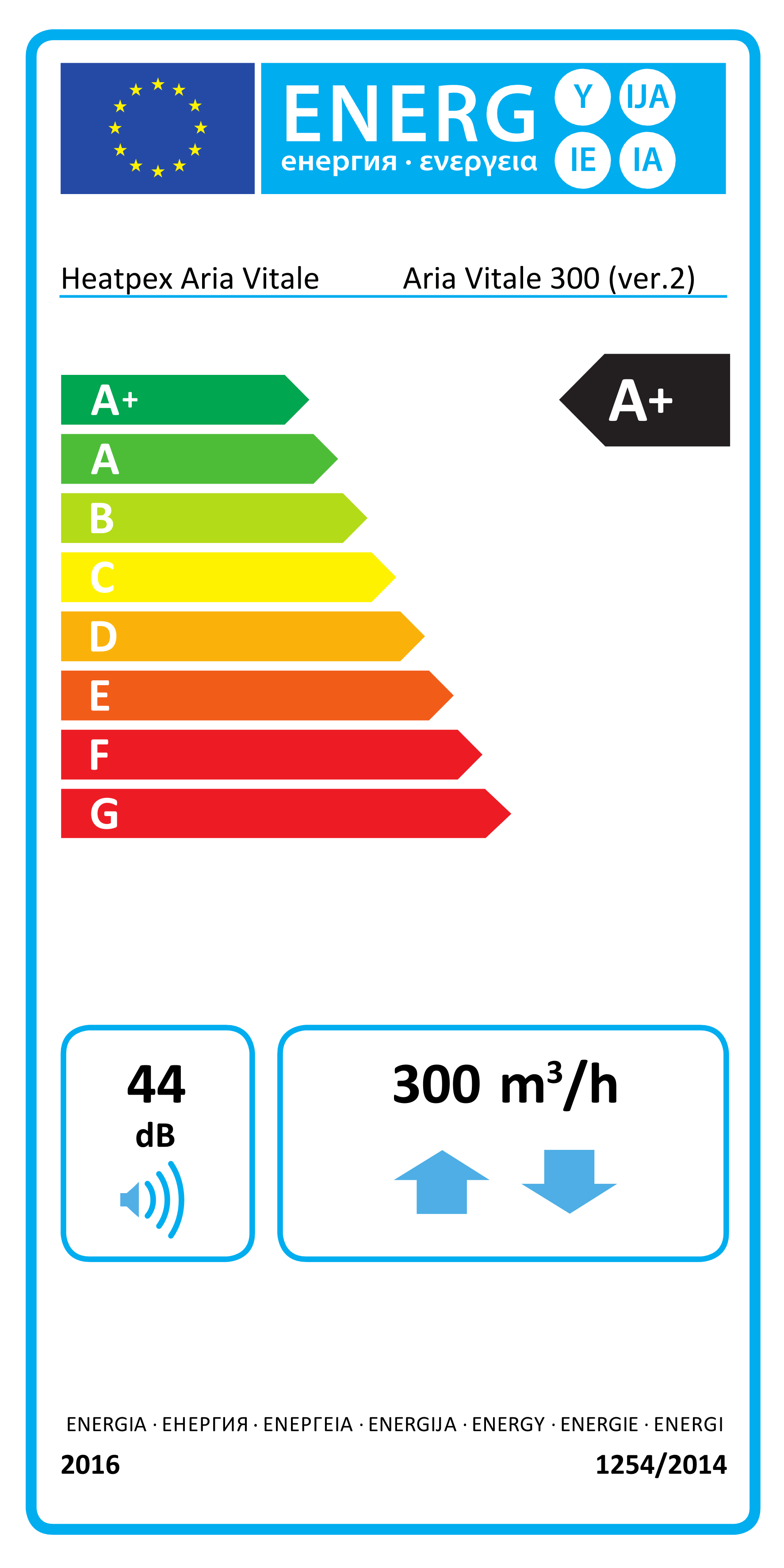heatpex Ventilatsiooniseade aria vitale silver 300