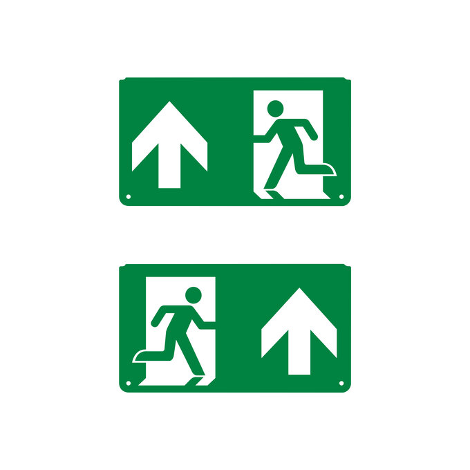 PIKTOGRAMM EXIT ÜLESSE