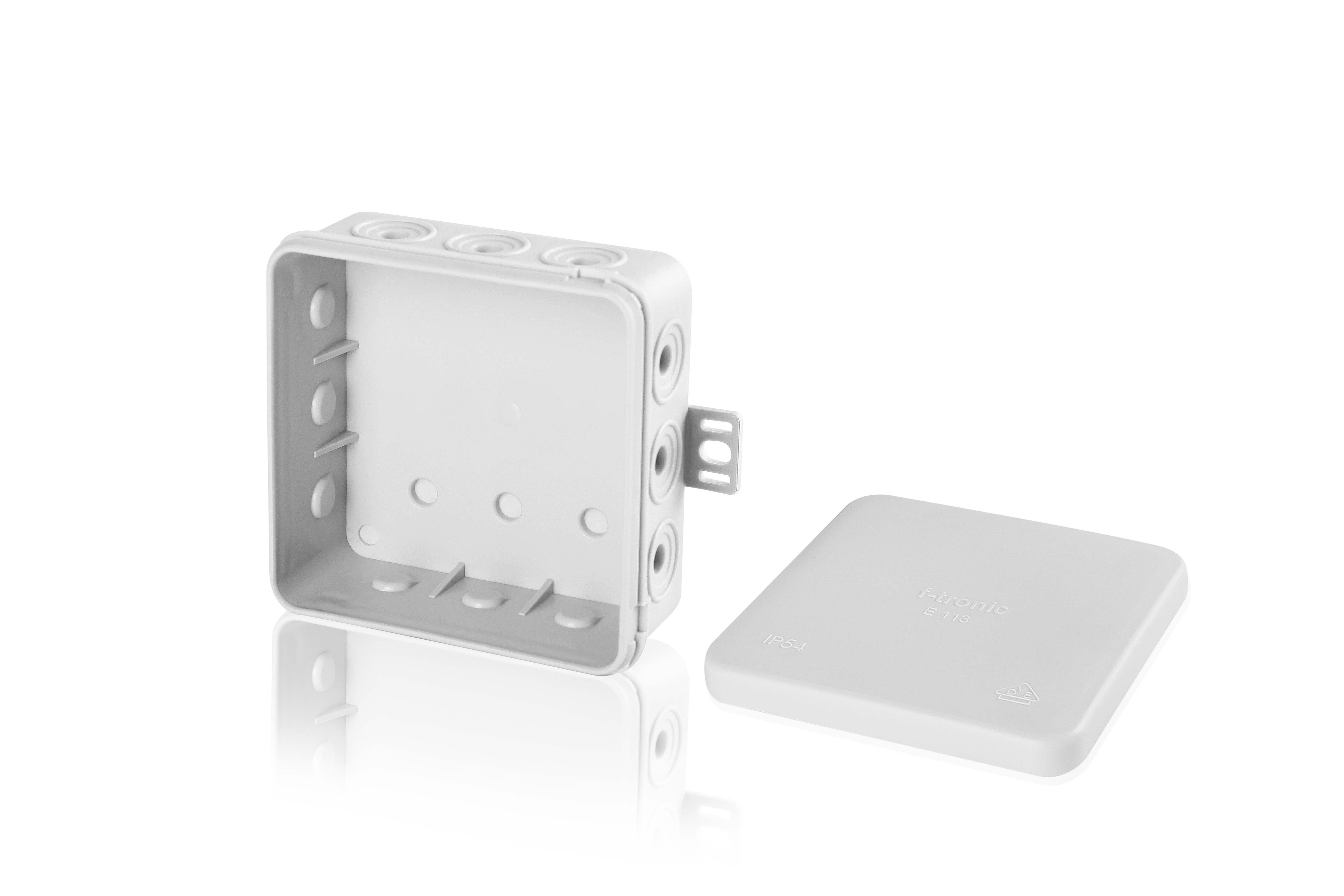 f-tronic Nozarkārba e113 ip54 85x85x40mm pelēka