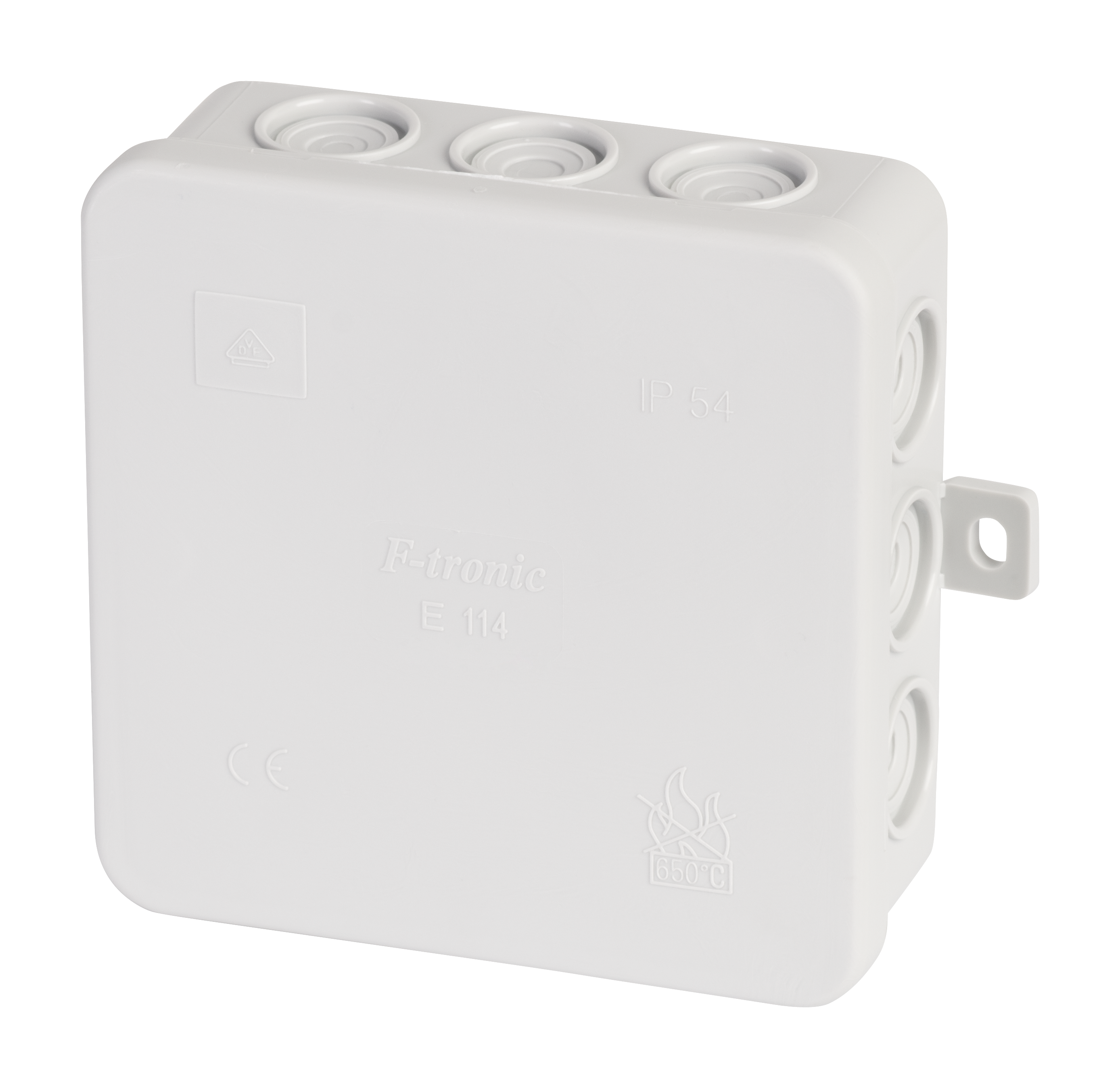 NOZARKĀRBA E125 IP54 75x75x40mm PELĒKA