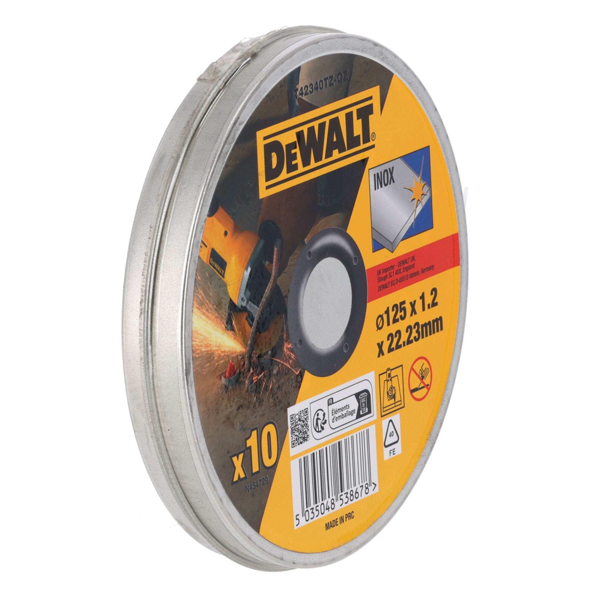 dewalt Katkaisulaikka dewalt dt42340tz 125x1.2mm inox 10kpl