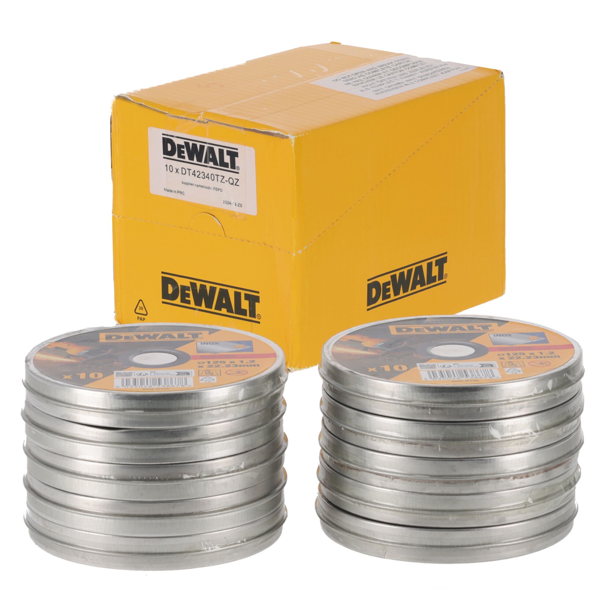 dewalt Katkaisulaikka dewalt dt42340tz 125x1.2mm inox 10kpl