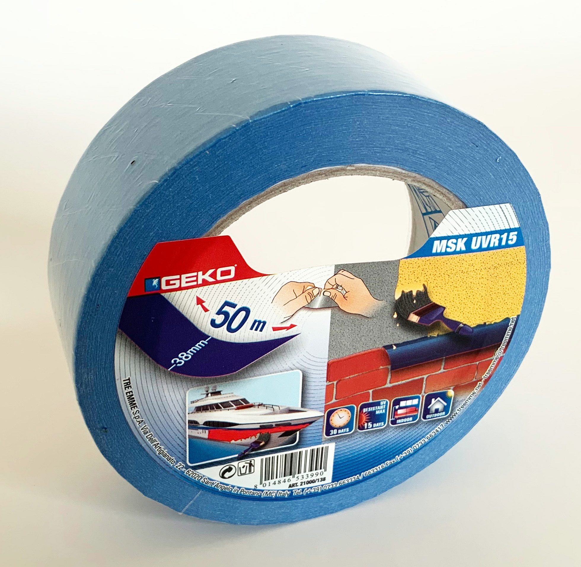 MAALRITEIP VÄLIKASUTUSEKS UVR15 38mm x 50m