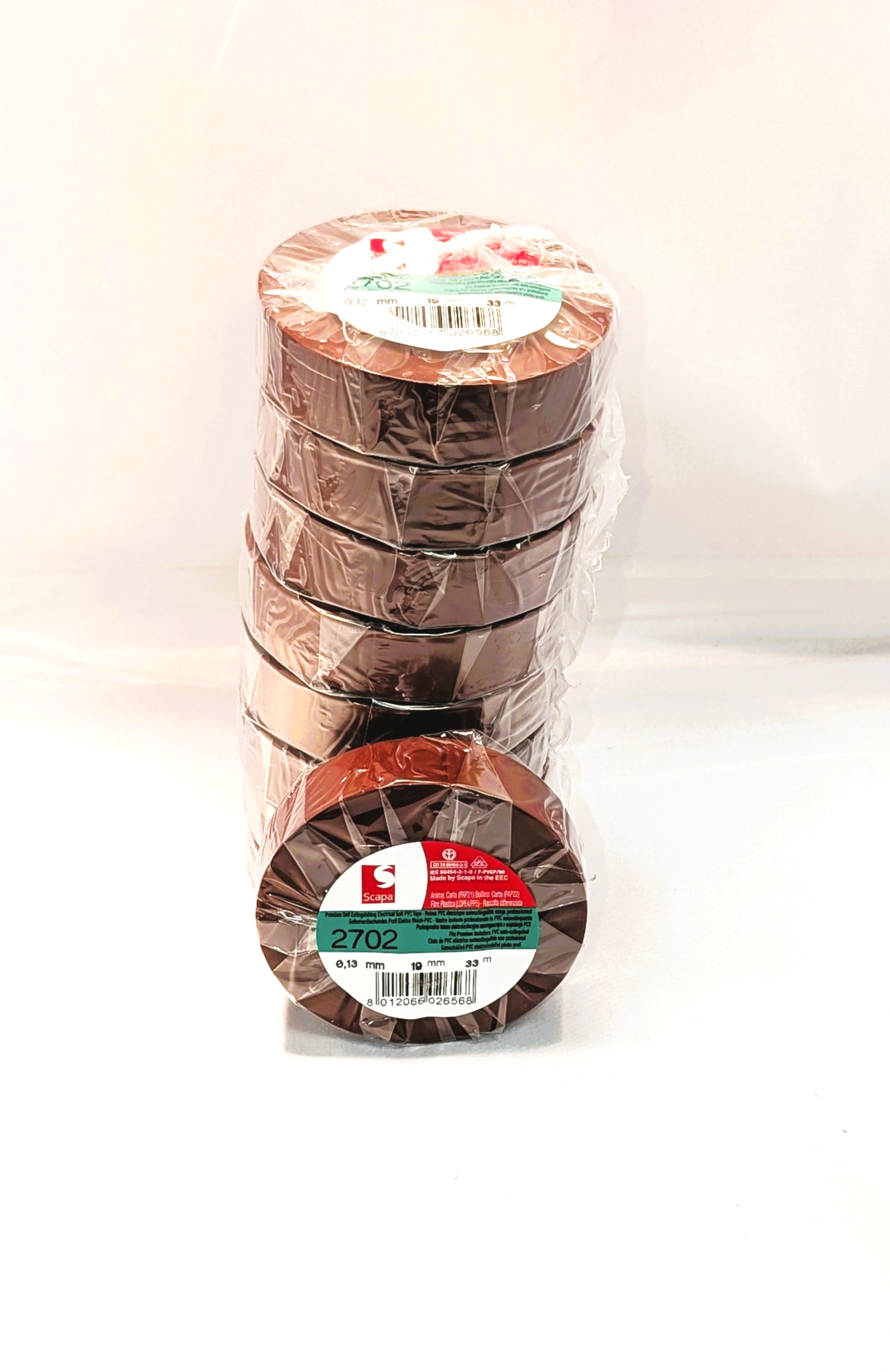 PVC ISOL. ILMASTIKUKINDEL 19mm x 33m PRUUN