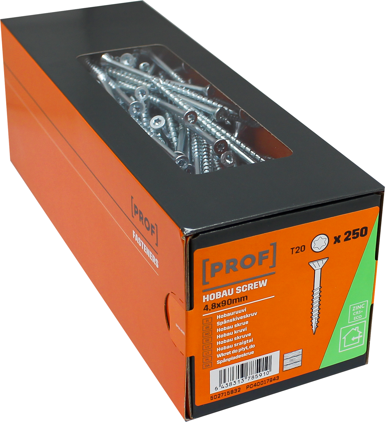 prof Hobauscrew prof 4,8x90 t20 zn 250pcs