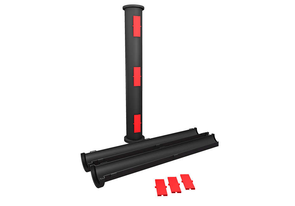 DALĪTĀ AIZSARGCAURULE EVOCAB 110mm, 750N, 1M