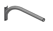 tehomet Pridedama gembė su plokštele v=1m, d=60mm