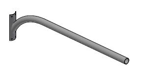 tehomet Pridedama gembė su plokštele v=1,5m, d=60mm