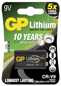 gpbm nordic Crv9sd-2u1 9v lithium lithium batteri