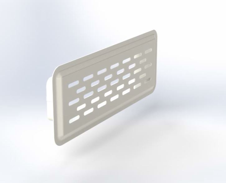 QUADRODEC VENT.REST 220x55mm RAL 9003 G30 OH