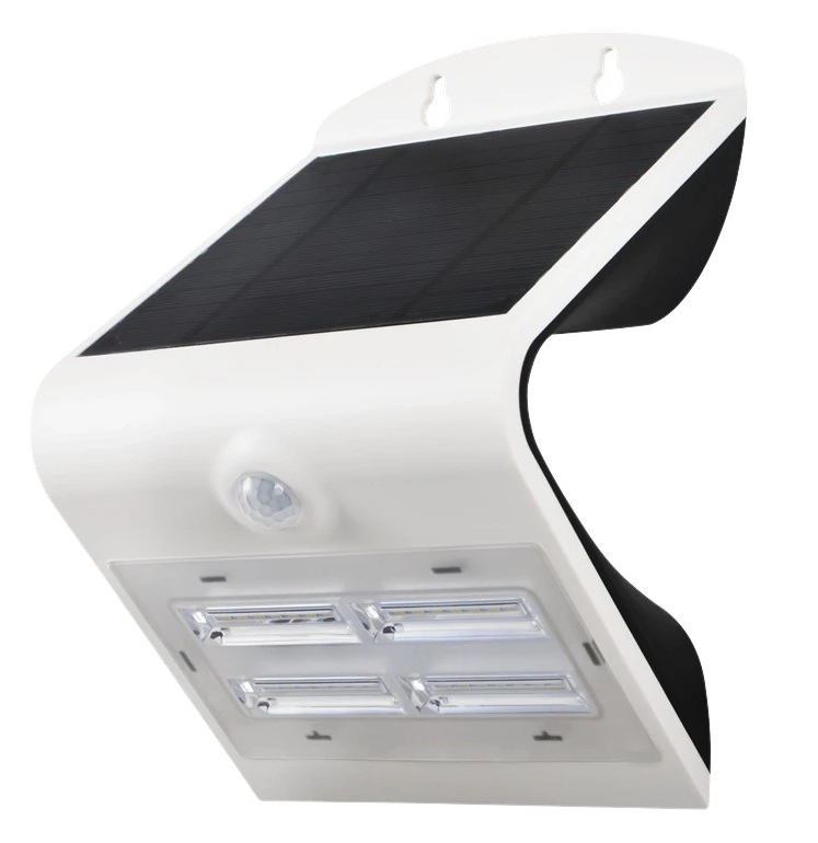 VALGUSTI SOLAR 3,2W 4000K VALGE PIR IP65