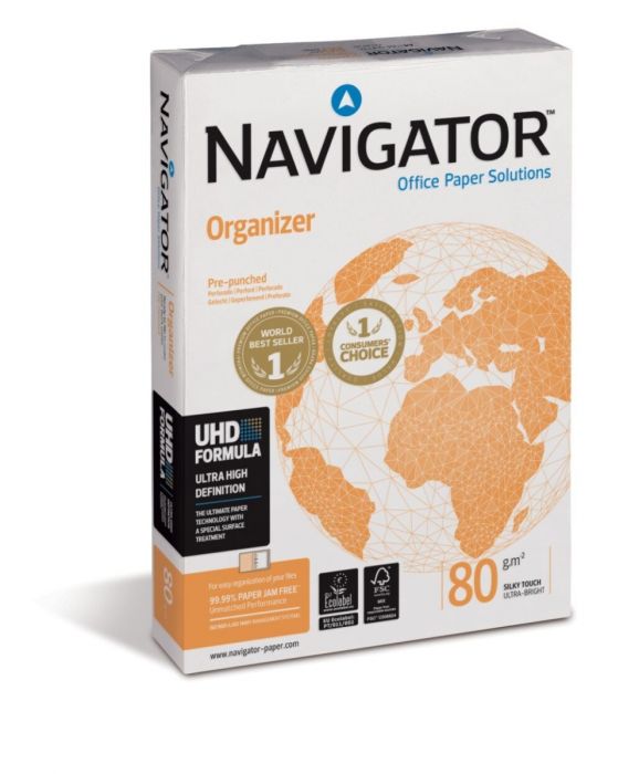 KOOPIAPABER NAVIGATOR A4 80g ORGANIZER 4 AUKU 500 LEHTE