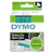 knudtzen Merketape d1 12mm sort/grønn rhino dymo