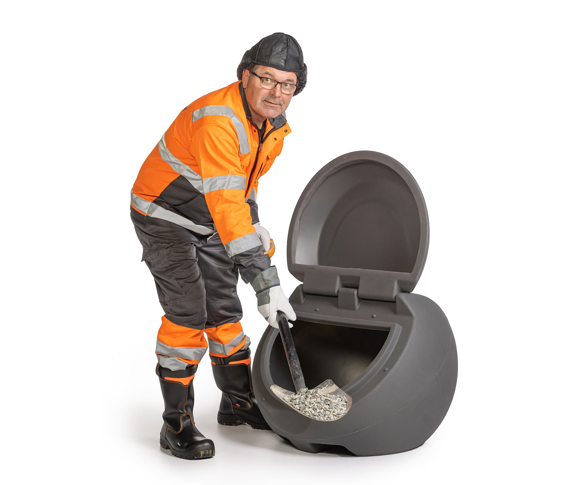 inora Sand container inora 120 grey sand container 120 liters