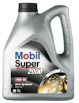 MOBIL BENSIINIMOOTTORIÖLJY SUPER 2000 X1 10W40, 4x4L