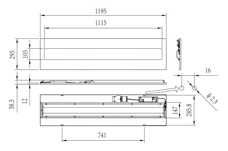 philips Flsh mnt lumin interact ready 4300lm 840 300x1200 oc ia