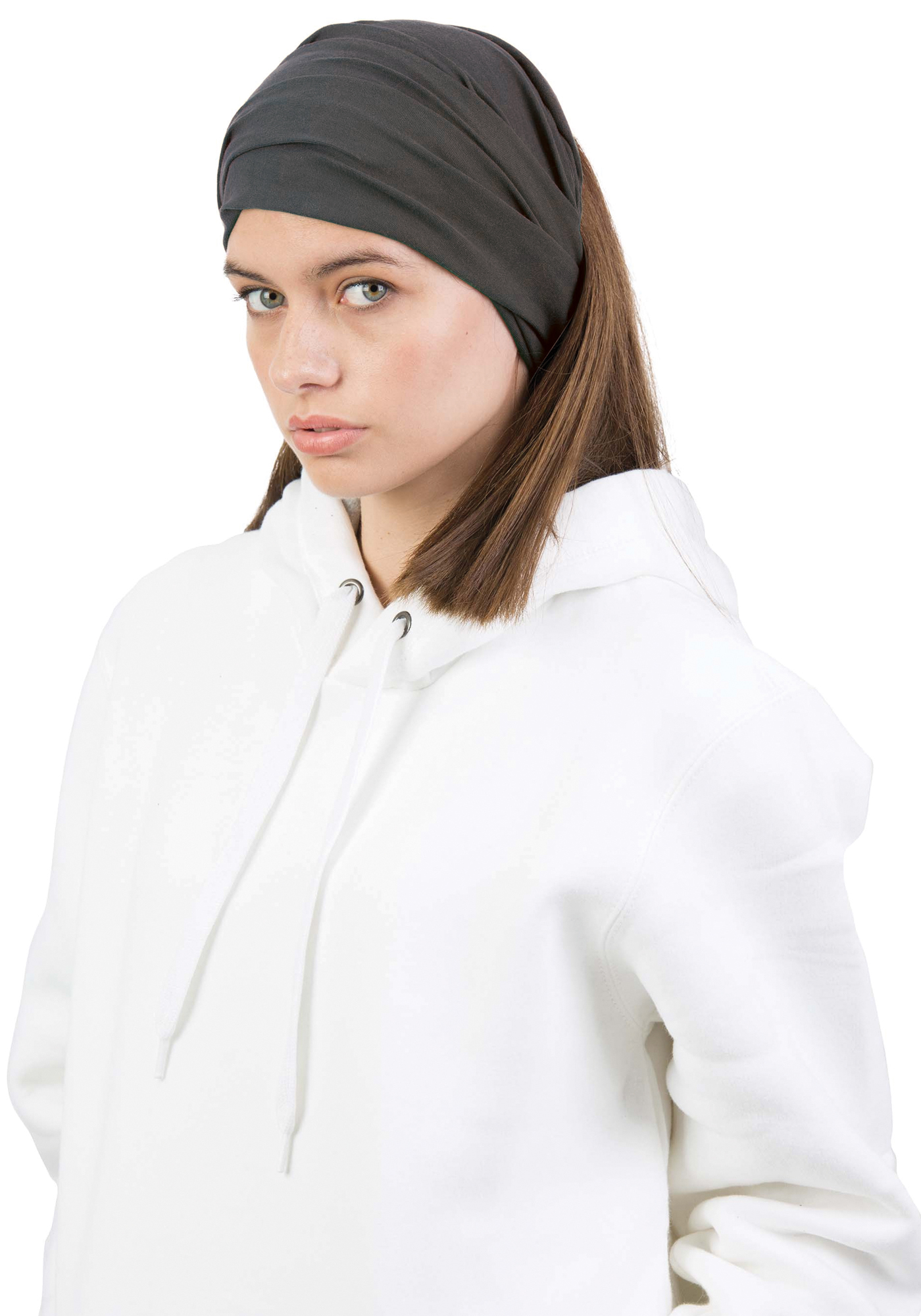 k-up 3-in-1 polyesteri buff tummanharmaa