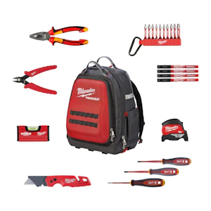 milwaukee Elkit milwaukee ryggsäck packout 23del