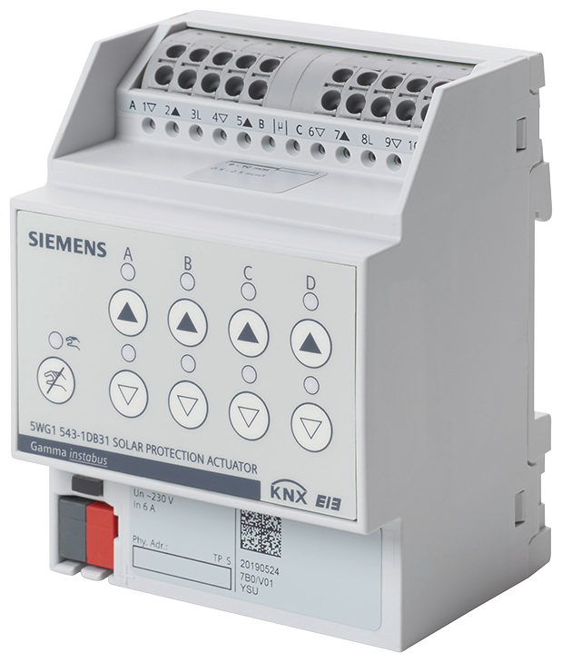 KNX PÄIKESEKAITSE KONTROLLER N543D51 8x230VAC 6A