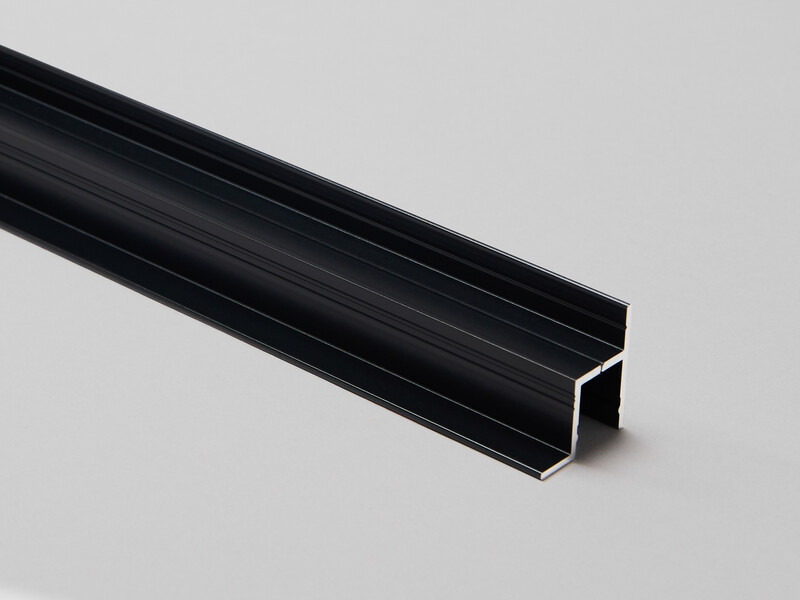 hide-a-lite Led strip hidden profile hidden black 2m