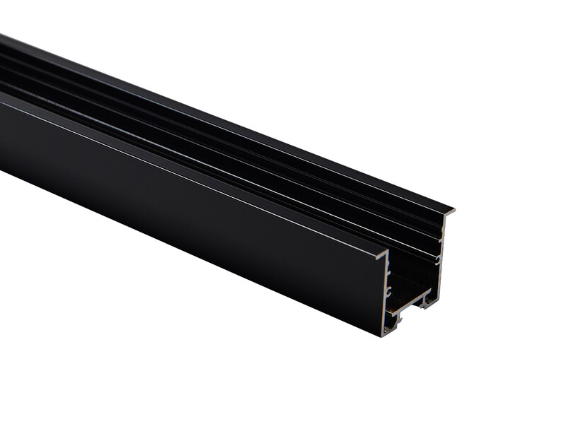 hide-a-lite Led-ljusslinga profil 30x30 recessed svart 2m