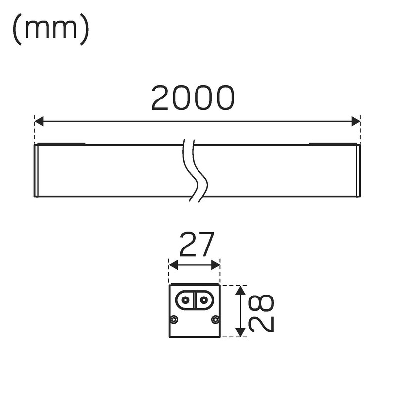 hide-a-lite Surface mnt/sus. lum. flexline ip20 2930lm 38w 27/3/4k bl
