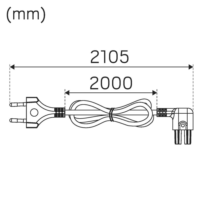 hide-a-lite Elektriska tillbehör flexline flexline anslk. 90d 2m svart