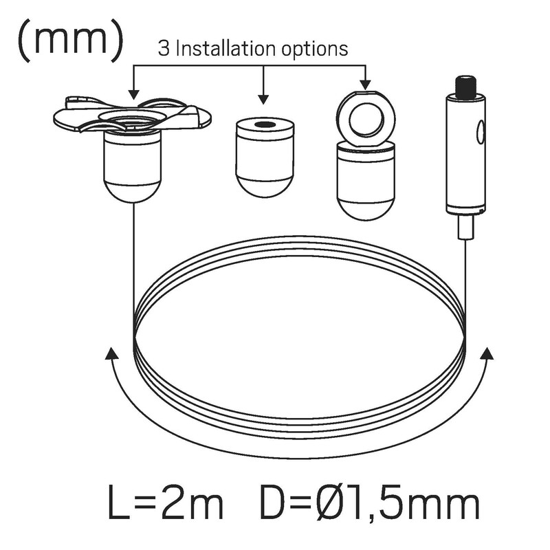 hide-a-lite Mechanical acc. flexline flexline suspension kit black