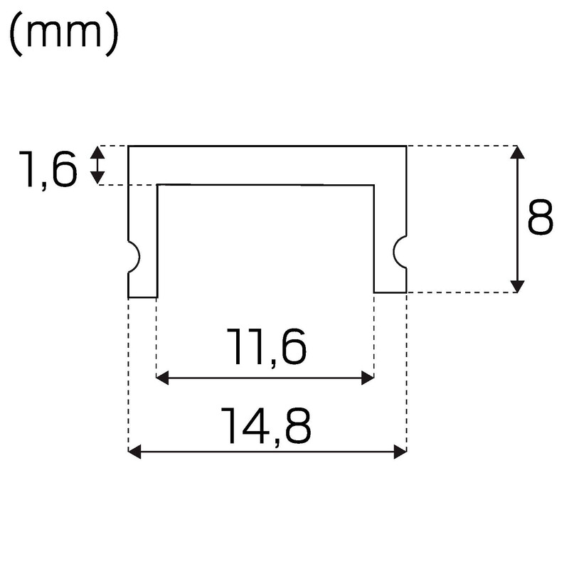 hide-a-lite Mekaaninen lisätarvike kupu huurrettu 15mm 2m