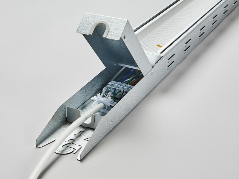 hidealite Indus. lum. open indline basic ip23 8900lm 60w 4k gr da2