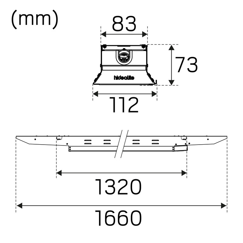 hide-a-lite Sensor armatur indline g2 ip23 18250lm 100w casambi pir