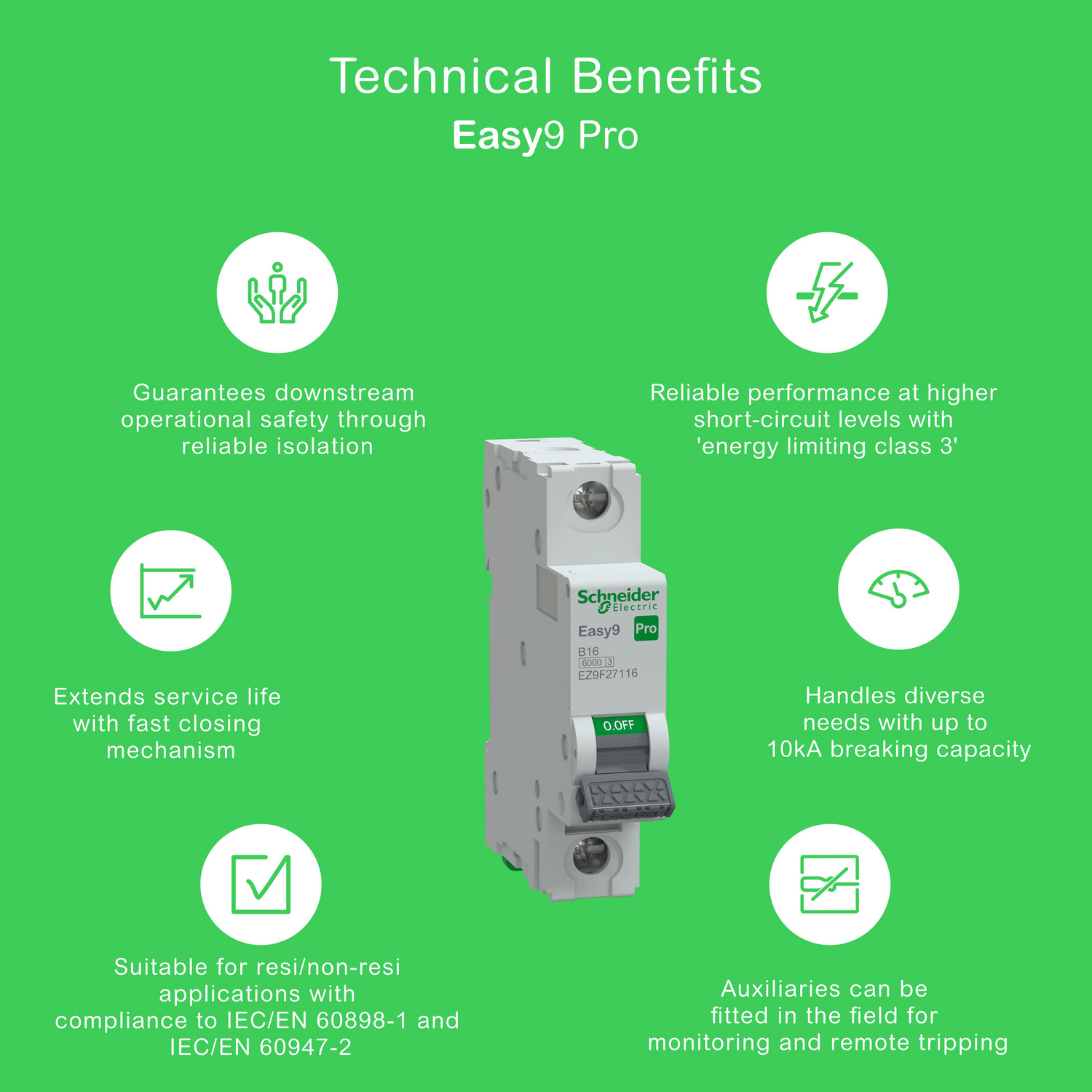 schneider electric Dvärgbrytare easy9 easy9 mcb 1b16 6ka