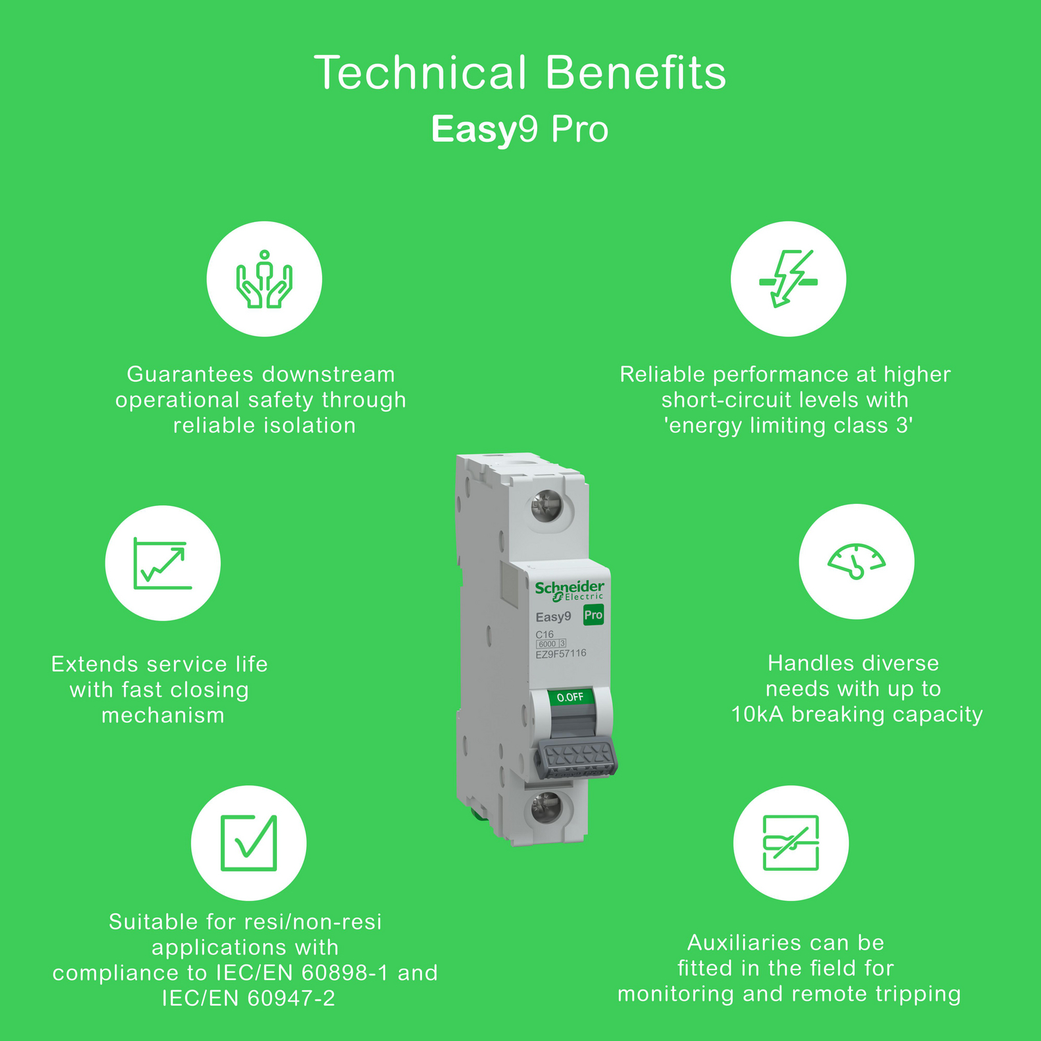 schneider electric Dvärgbrytare easy9 easy9 mcb 1c16 6ka