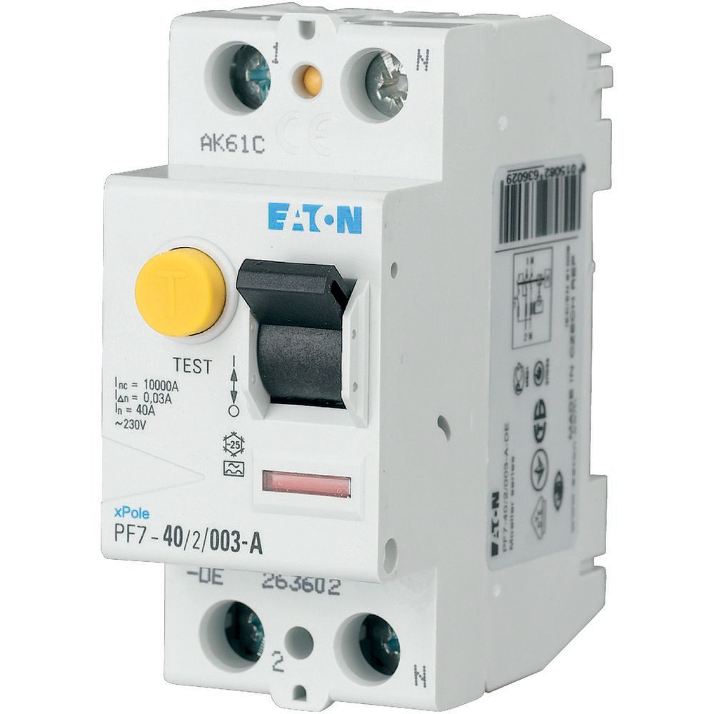 RIKKEVOOLUKAITSE PF7 2P 16A 10mA 10kA A-KLASS