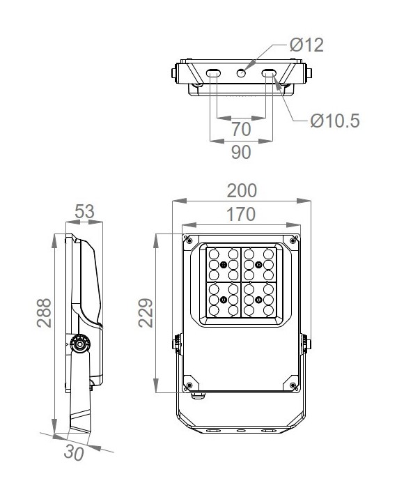 onnline Prožektor onnflood multi 50w 3000-7500lm 3cct asüm