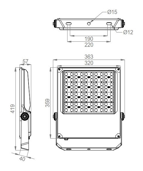 onnline Prožektor onnflood multi 200w 15000-30000lm 3cct asüm