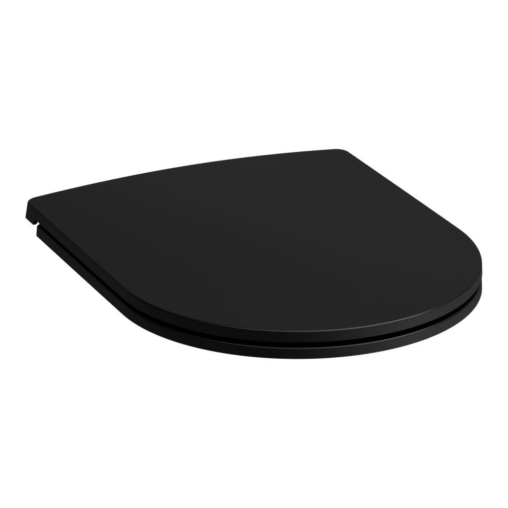 WC-SITS MED LOCK LAUFEN PRO 89896.6 SLIM SC/QR SVART
