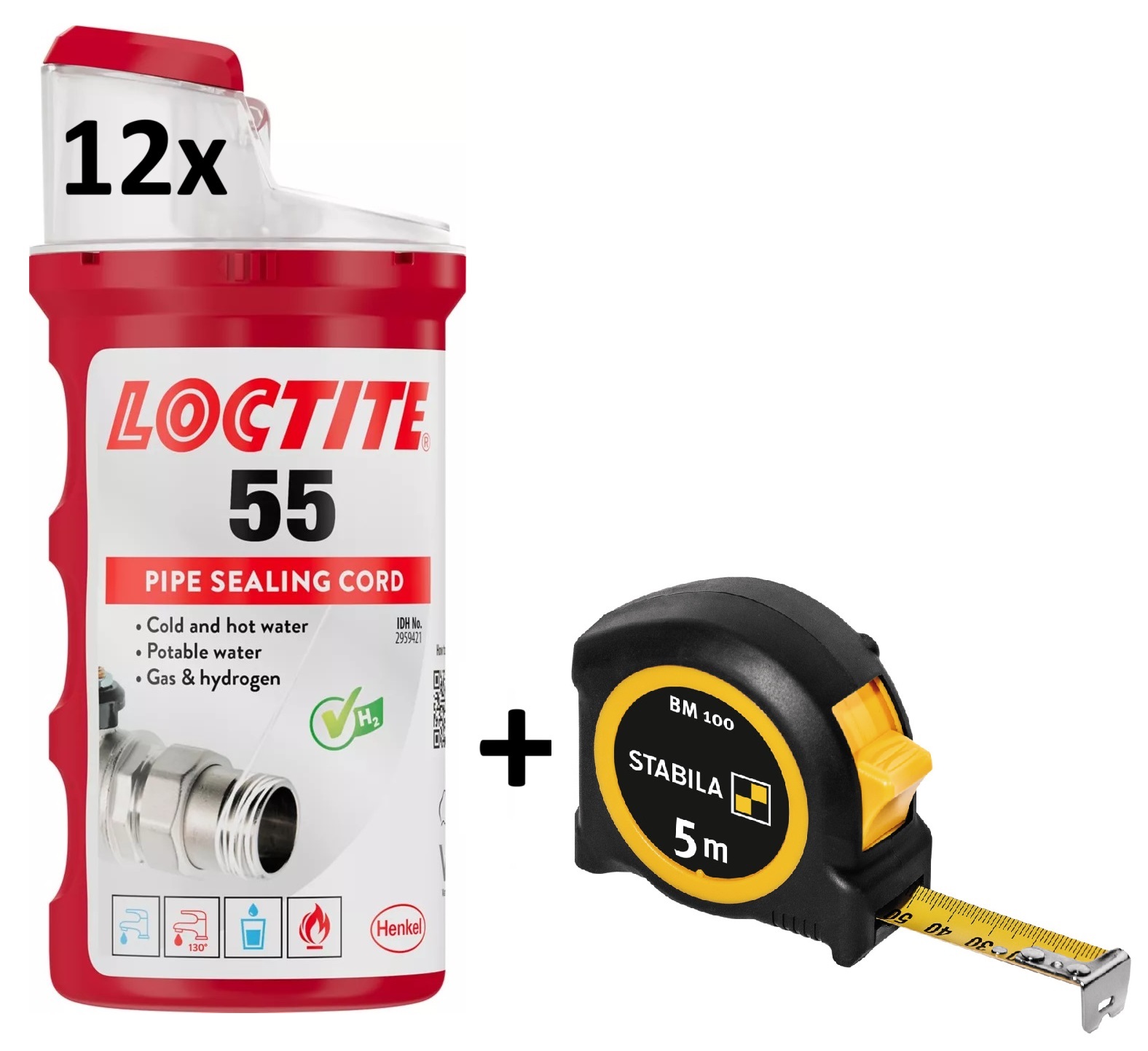 TIHENDUSNÖÖR LOCTITE 55 12tk + MÕÕDULINT