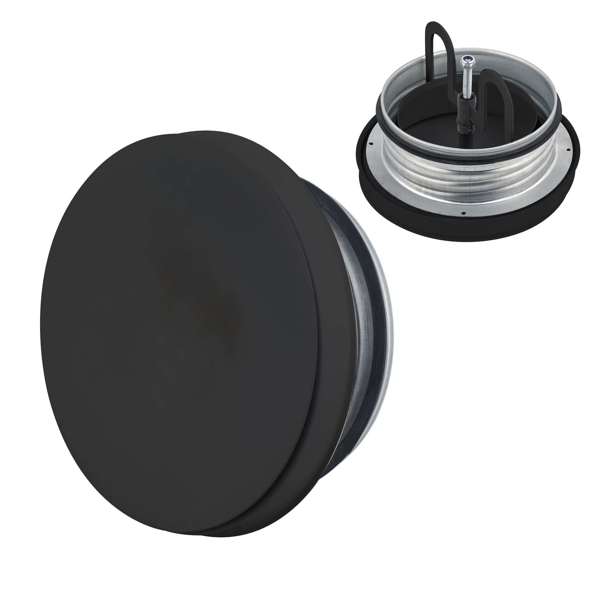 opal Sauna supply air valve opal otv-s 125  black