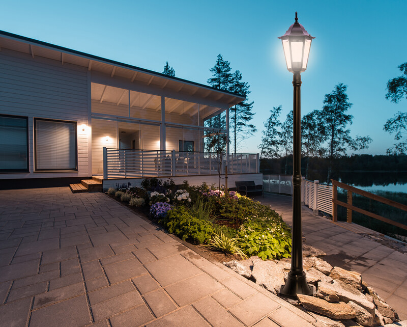 airam Outdoor luminaire ip44 e27 glc bk pole