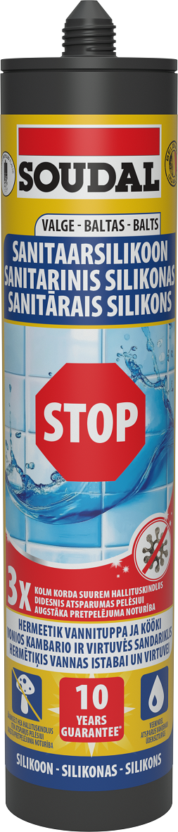 SANITĀRAIS SILIKONS 280ml BALTS