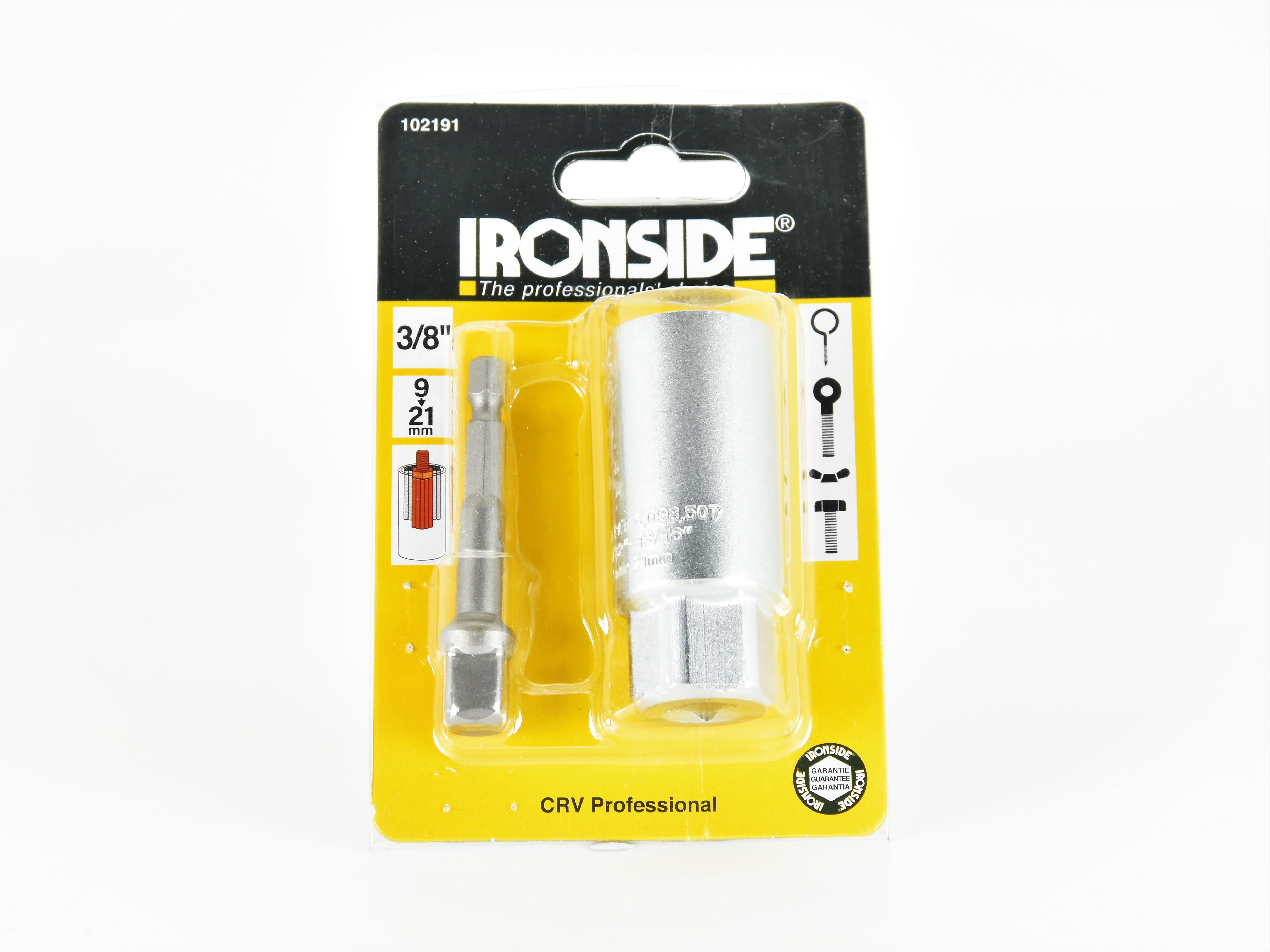 ironside Universal socket ironside 3/8 9-21mm