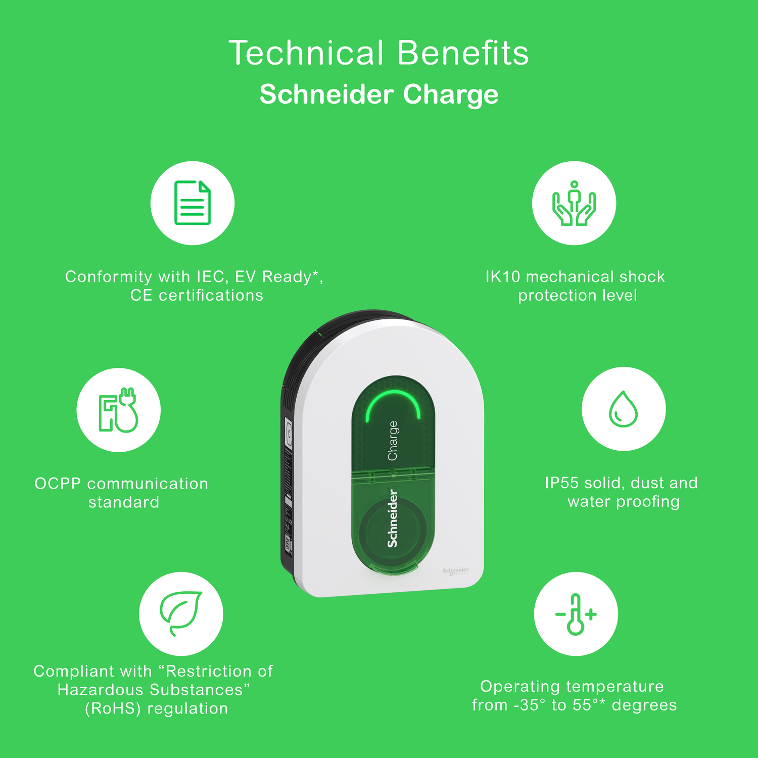 schneider electric Laddstation evlink schneider charge 7.4-22kw t2s