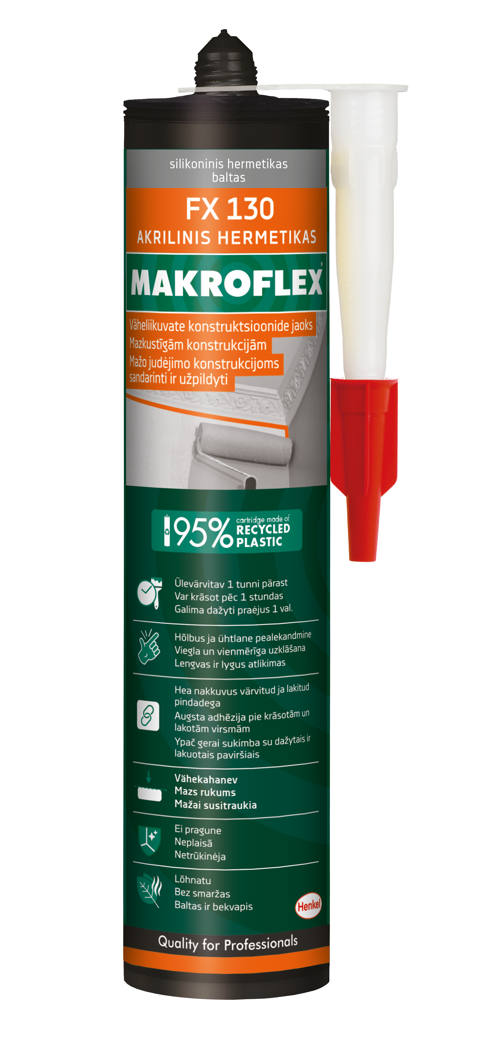 AKRÜÜLHERMEETIK FX130 280ml VALGE