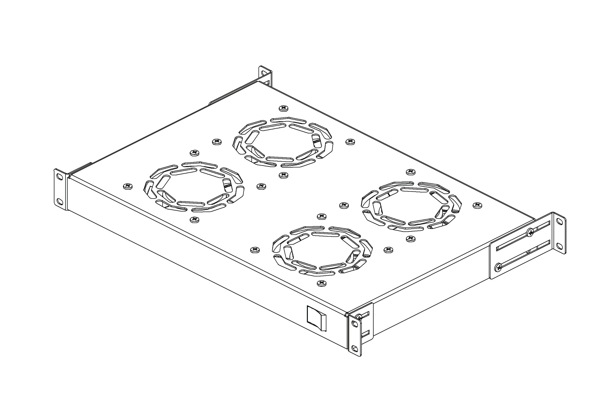 digitus Ventilation unit dn-19 fan-4-ho