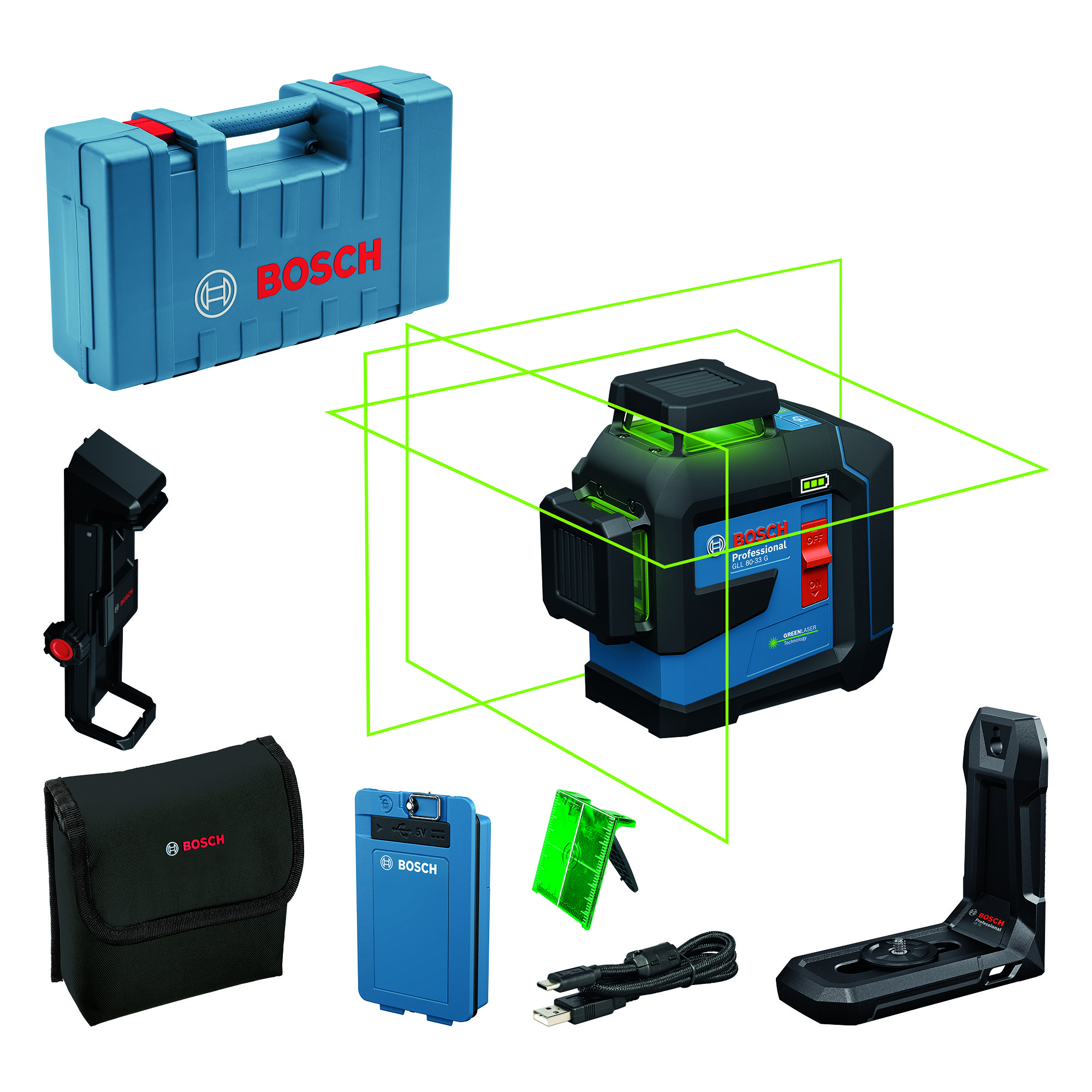 LINJALASER BOSCH GLL 80-33 G 3AH