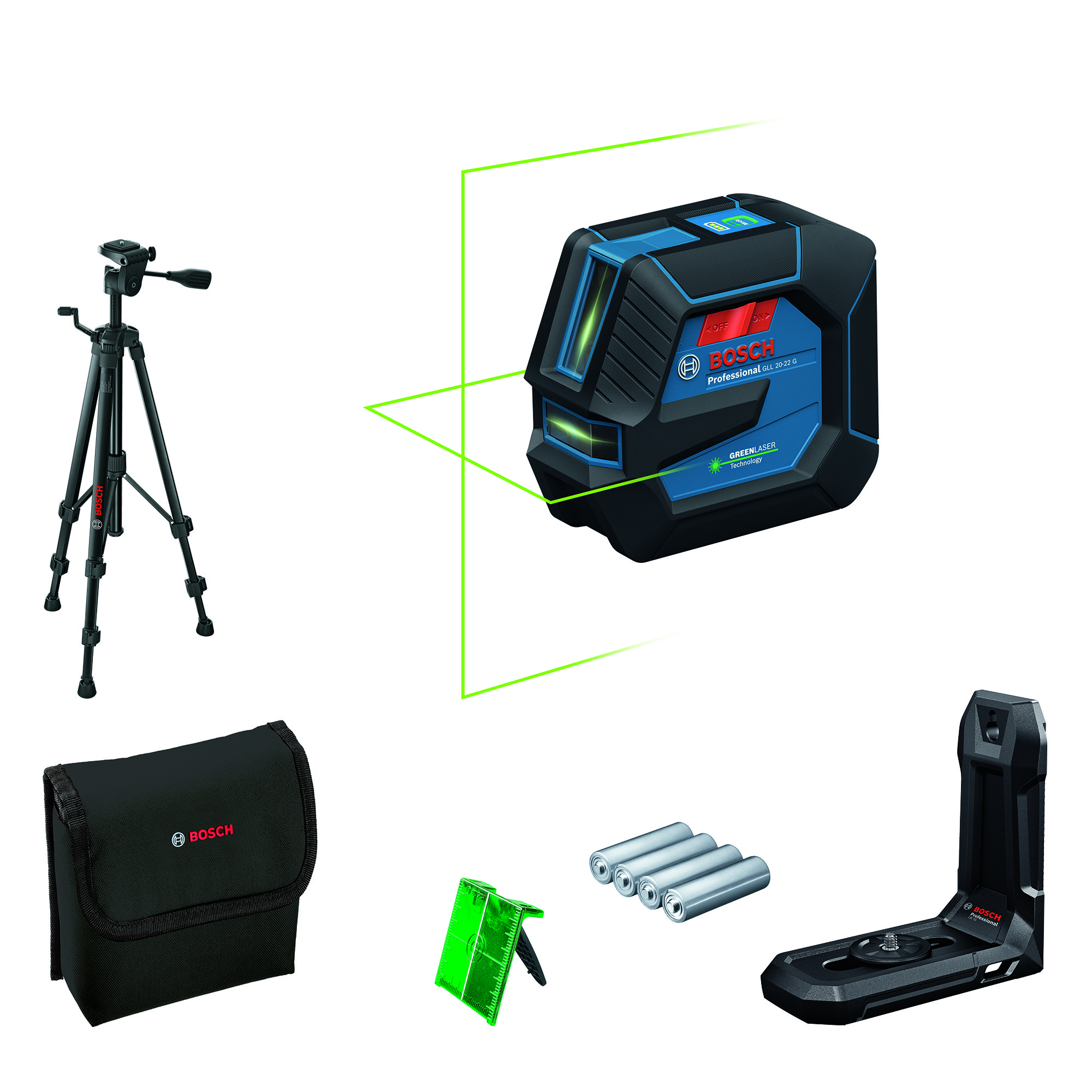 bosch blue Linjalaser bosch gll 20-22g 4x1,5v bt150