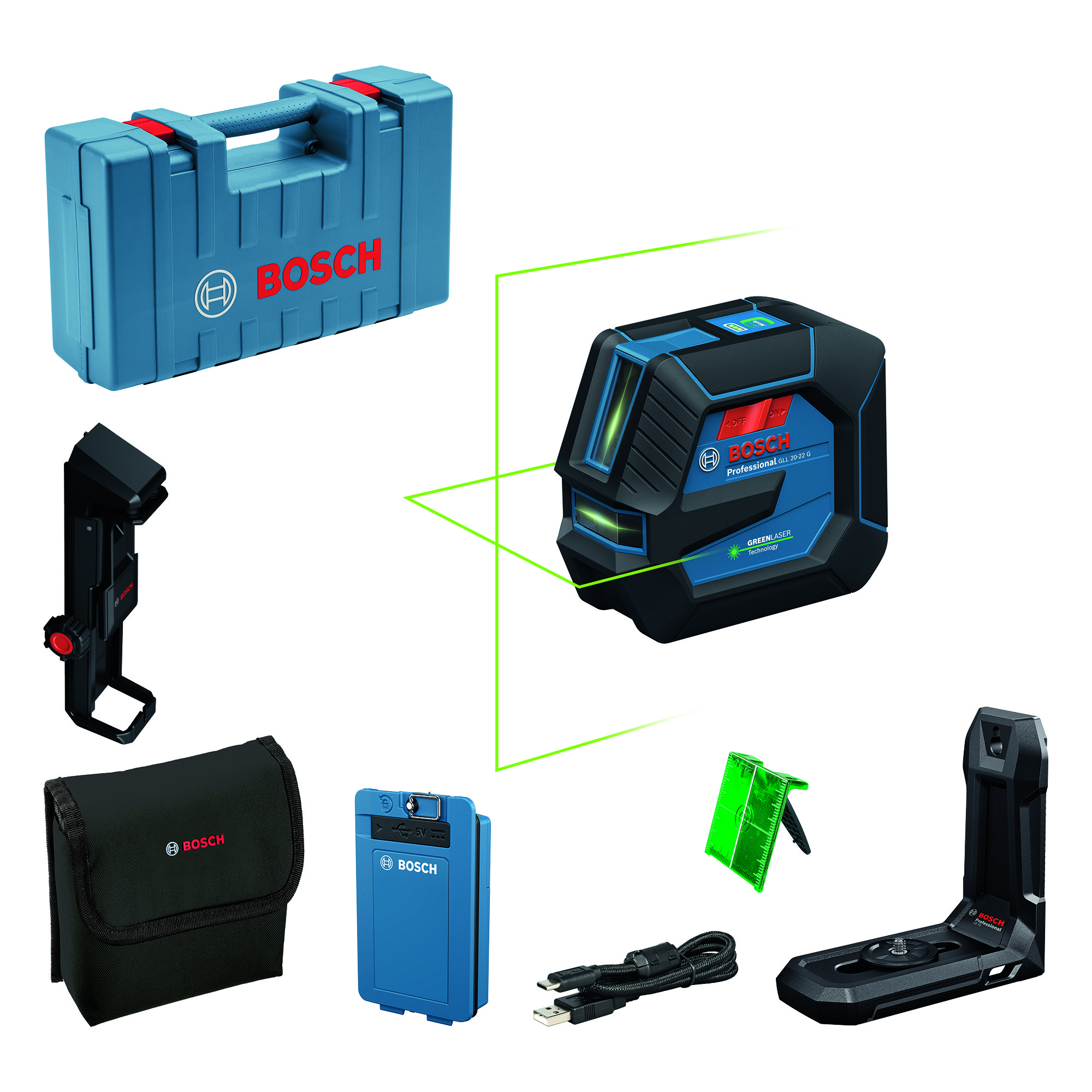 LINJALASER BOSCH GLL 20-22 G 3AH