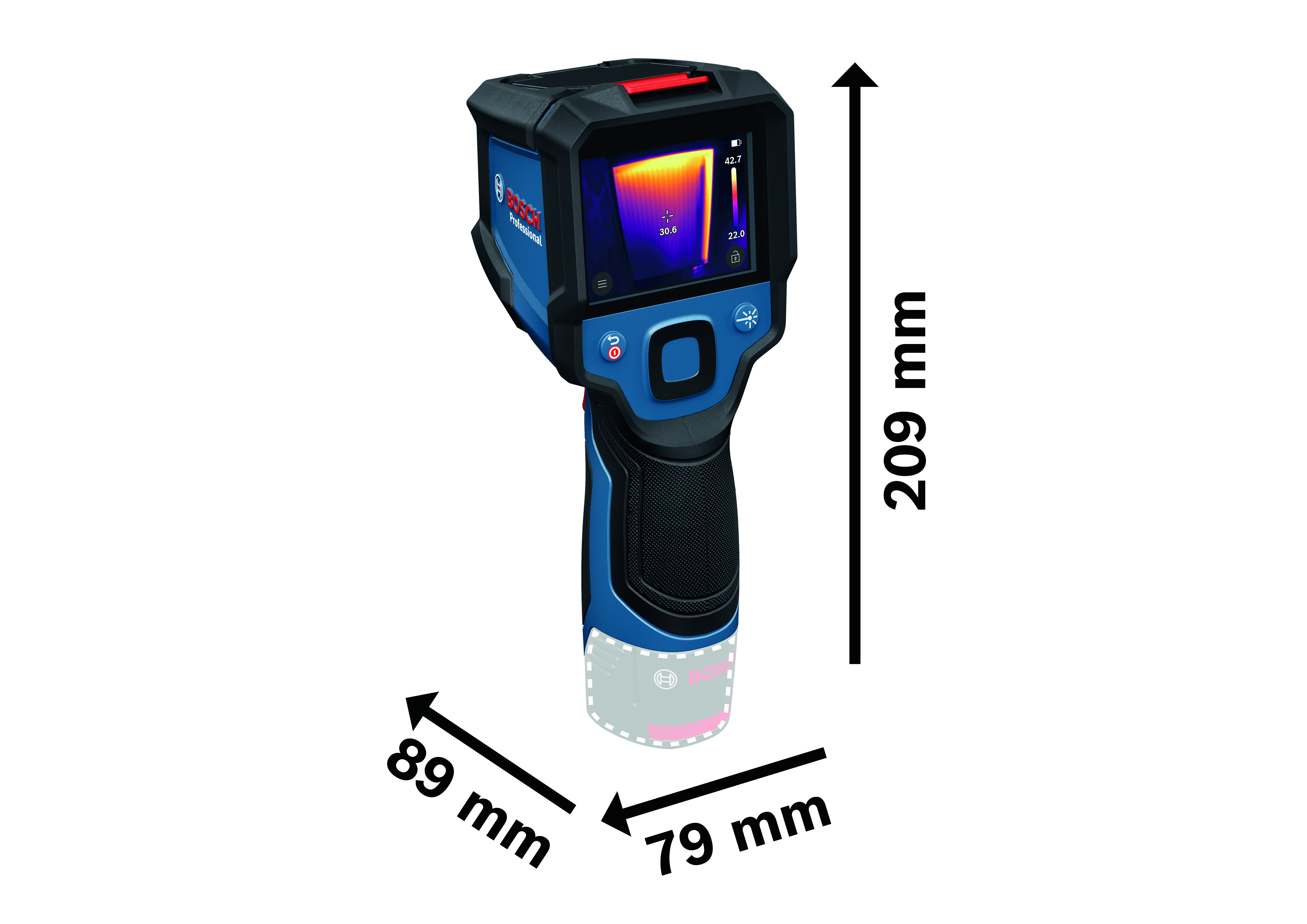 bosch blue Lämpökamera bosch gtc 12v-450-13 1x2ah lb