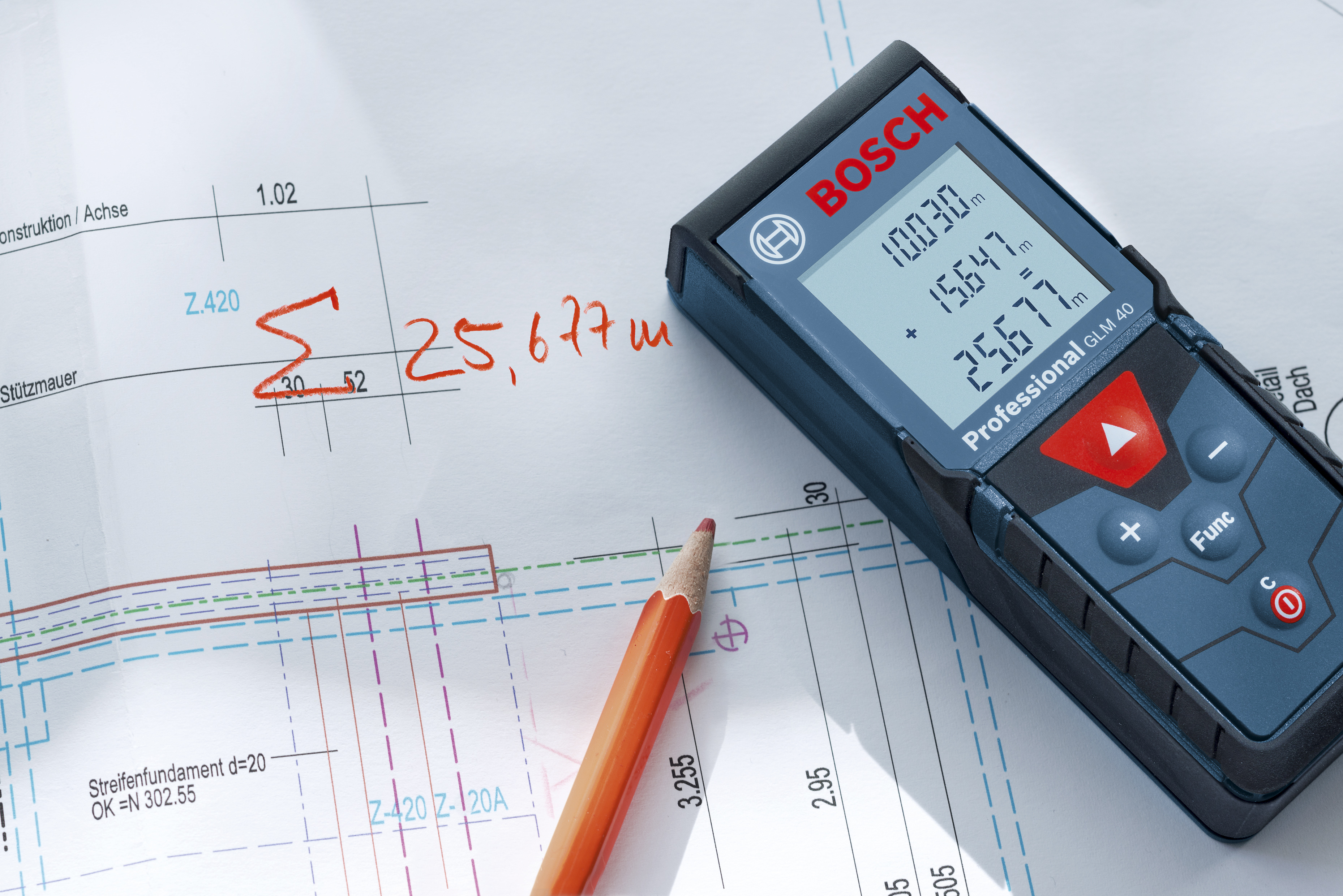 bosch blue Laser measure glm 40
